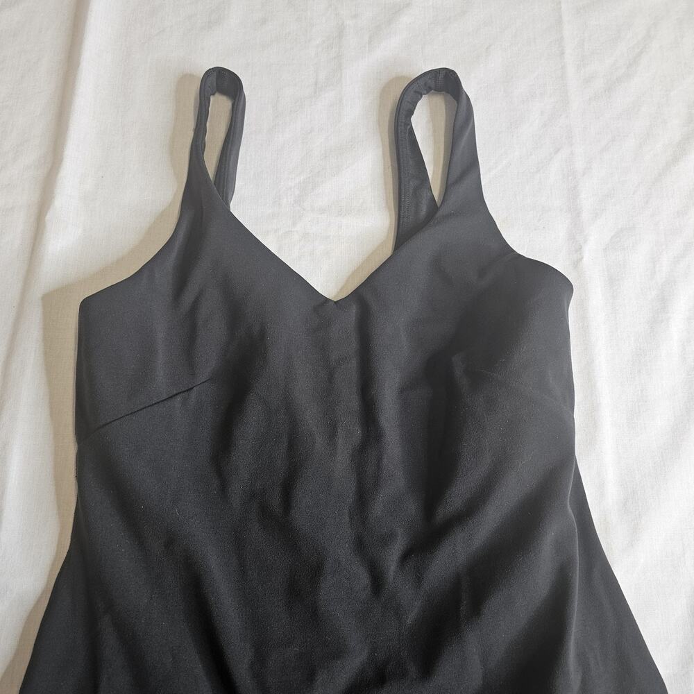 Lululemon Size 6 Align™ Cami Strap Dress Bllack Activewear Tennis Summer Vibes - Picture 6 of 14